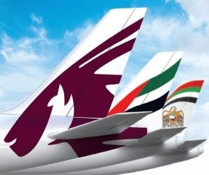 Qatar airways emirates airlines eithad