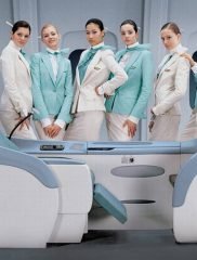 En cambio, Korean Air apuesta por un diseño rompedor y futurista