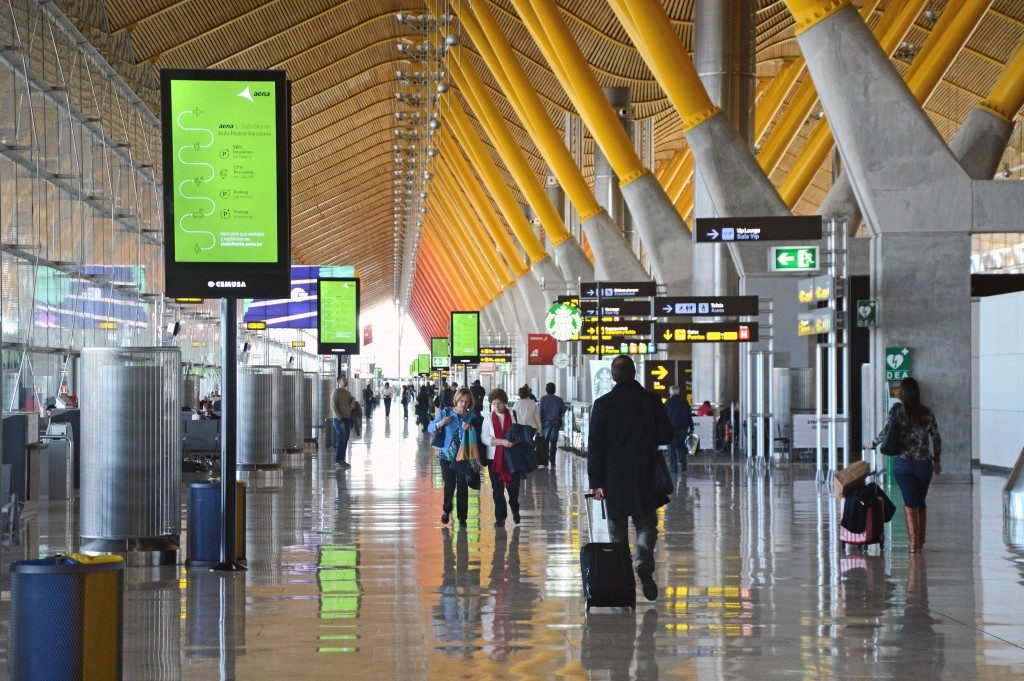 Récord de pasajeros en el aeropuerto de Madrid Barajas durante el primer trimestre de 2016