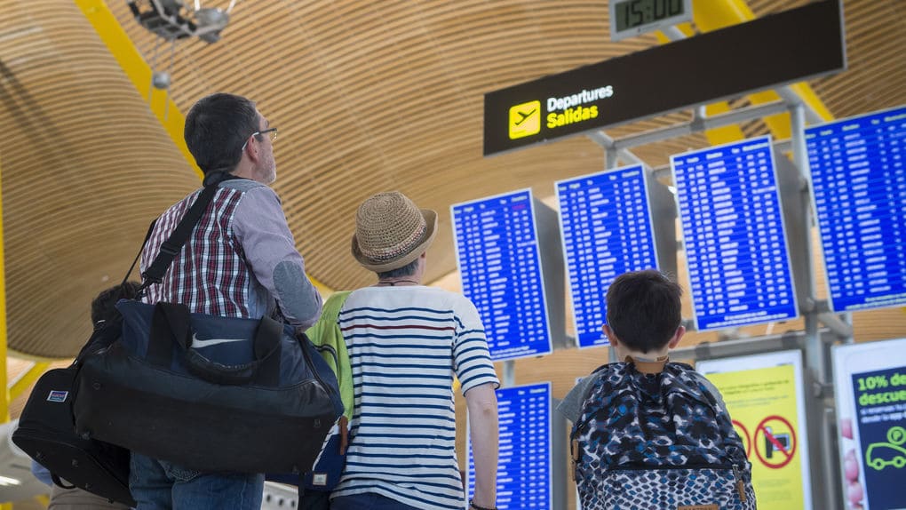 El aeropuerto de Madrid superó, el pasado mes de febrero de 2017, los 3,5 millones de pasajeros