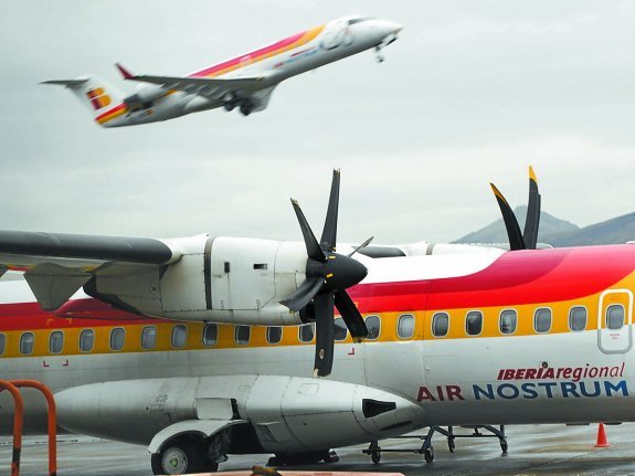 Nuestros alumnos, en la Jornada de Puertas Abiertas de Air Nostrum en Madrid