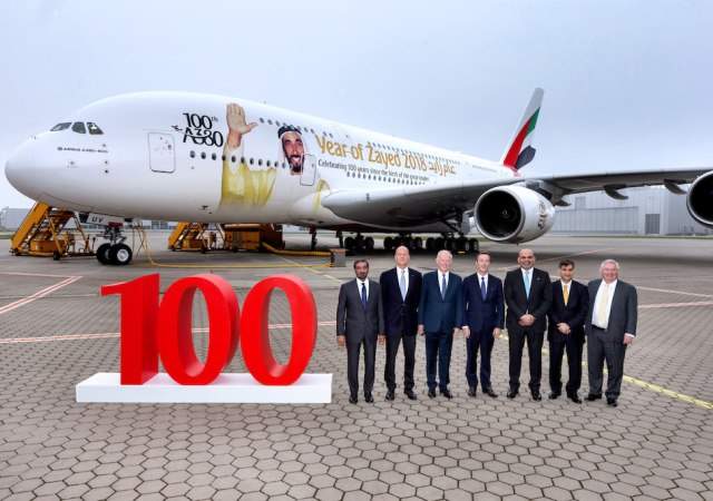 ¡Enhorabuena a nuestros alumnos! Emirates adquiere su Airbus A380 número 100