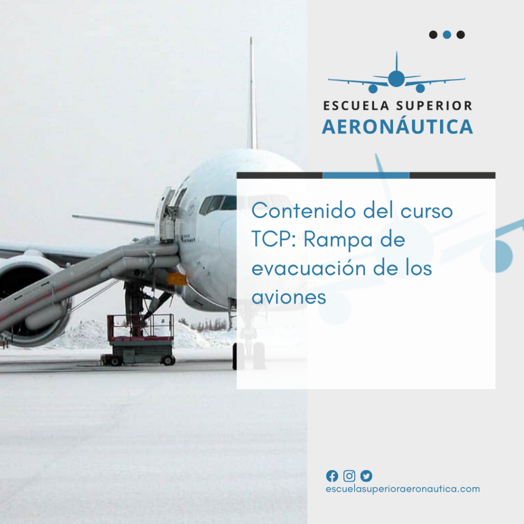 Contenido del curso TCP: Rampa de evacuación de los aviones