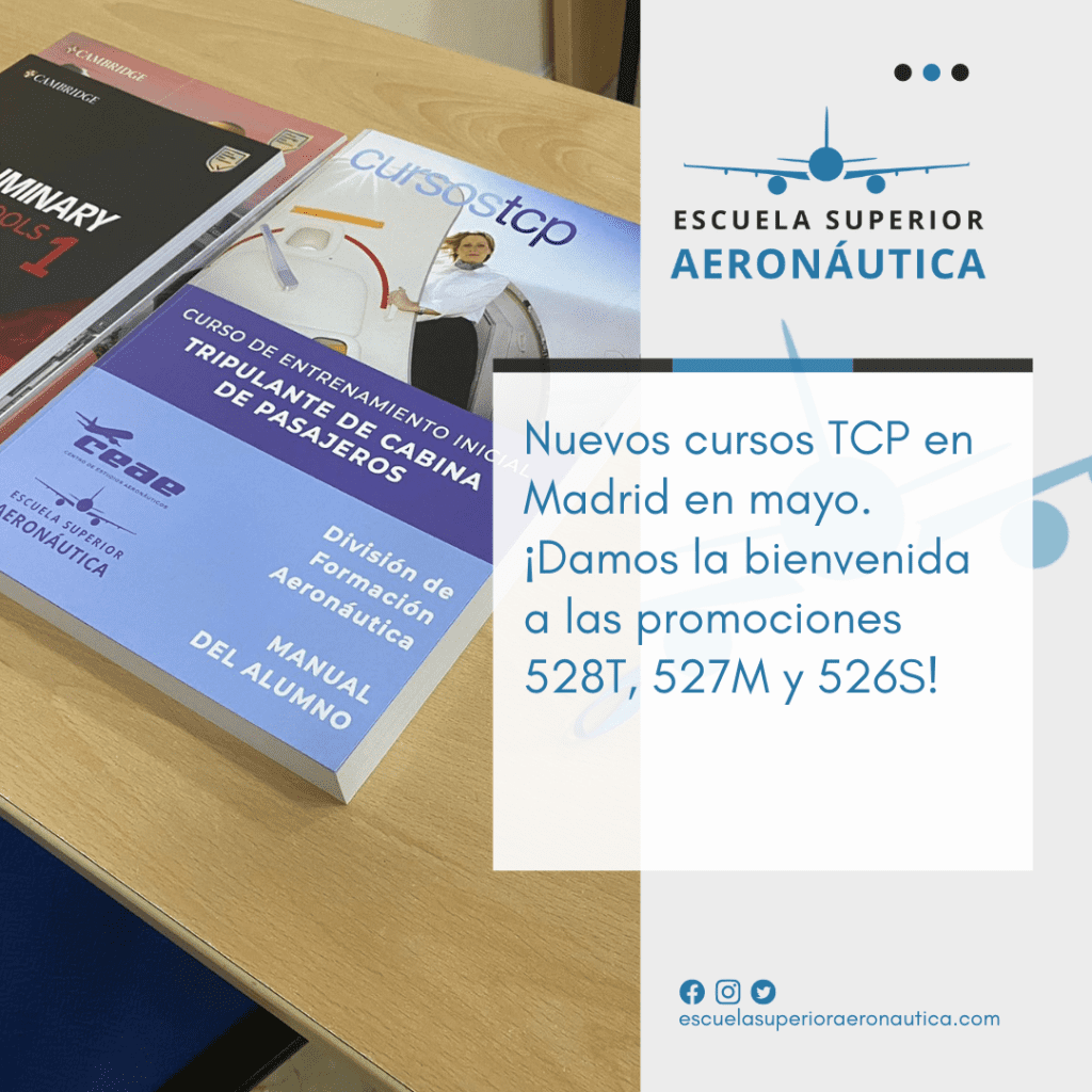 Nuevos cursos TCP en Madrid en mayo de 2022. ¡Damos la bienvenida a las promociones 528T, 527M y 526S!