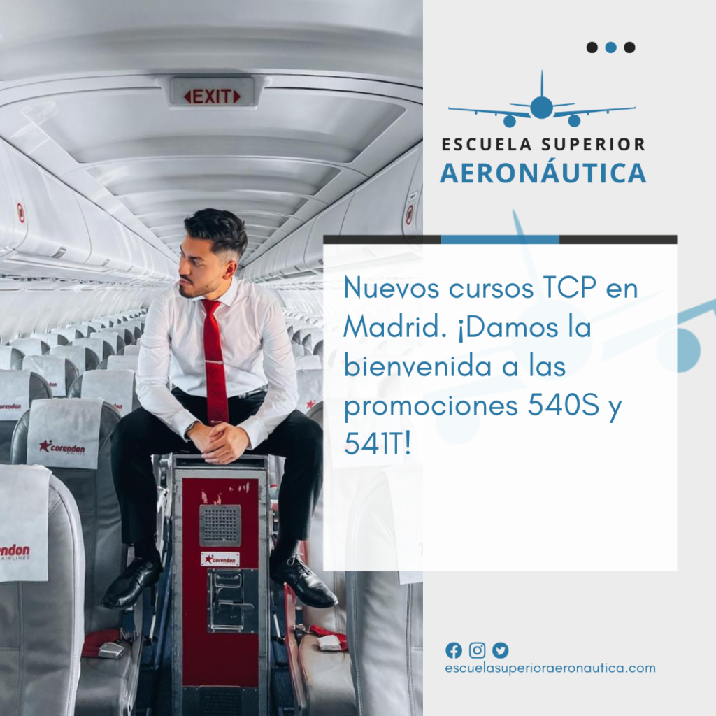 Nuevos cursos TCP en Madrid. ¡Damos la bienvenida a las promociones 540S y 541T!