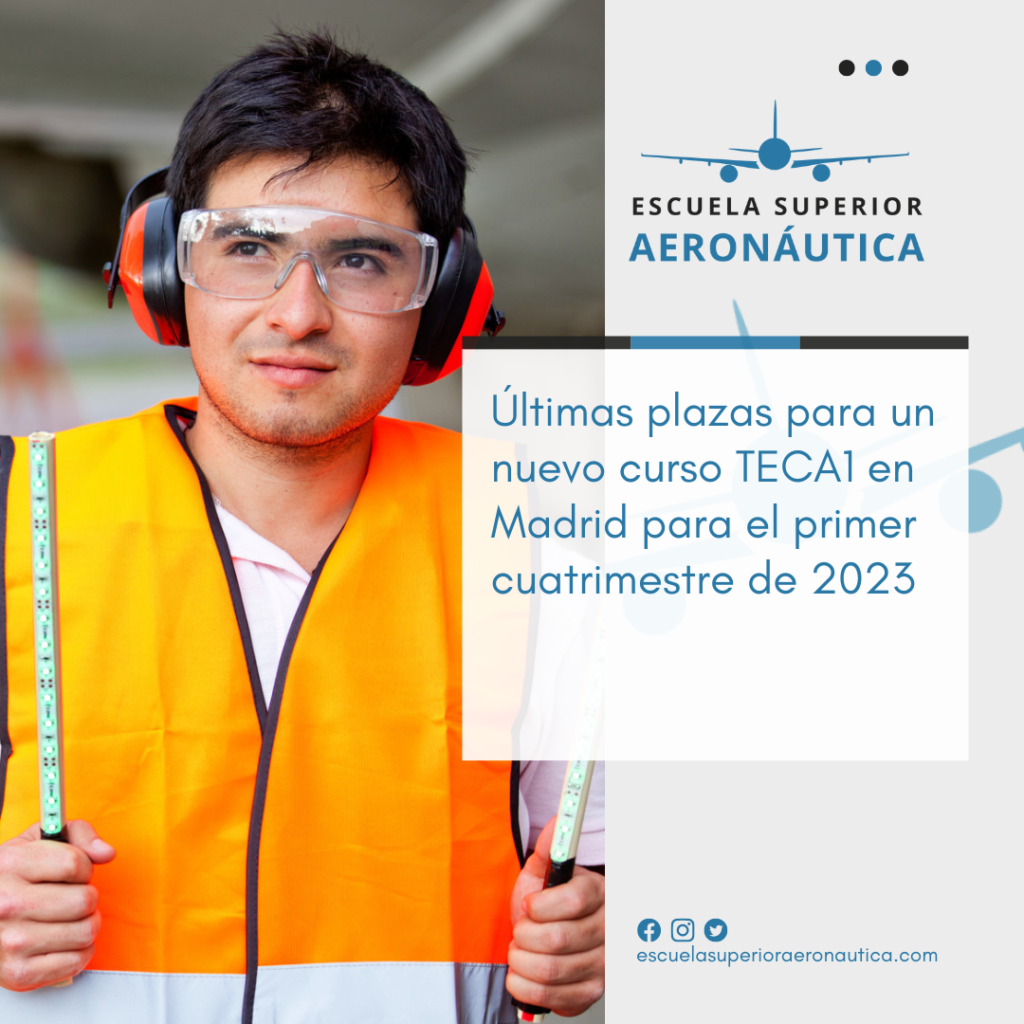 Últimas plazas para un nuevo curso TECA1 en Madrid para el primer cuatrimestre de 2023