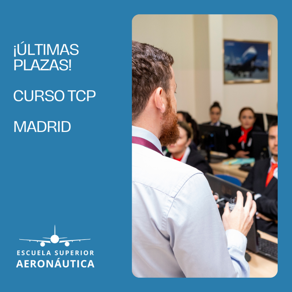 Últimas plazas para el curso de Auxiliar de Vuelo en Madrid que comenzará durante el tercer cuatrimestre de 2023