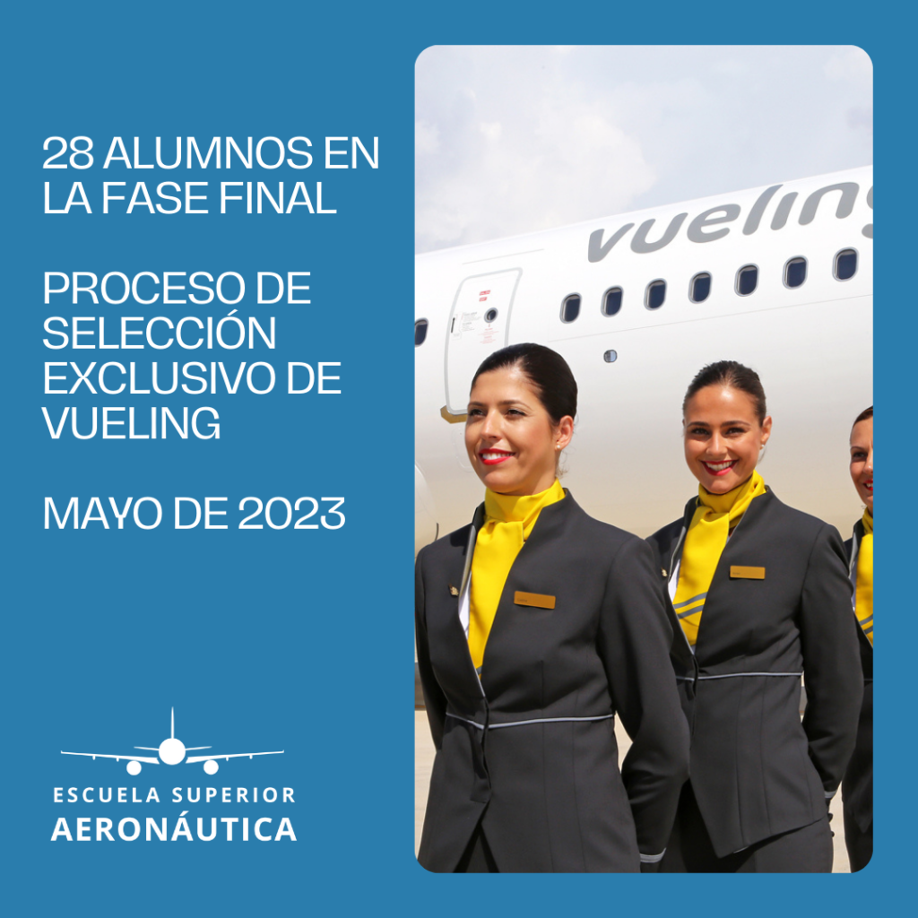 28 alumnos, en la fase final del proceso de selección exclusivo de Vueling celebrado en mayo de 2023