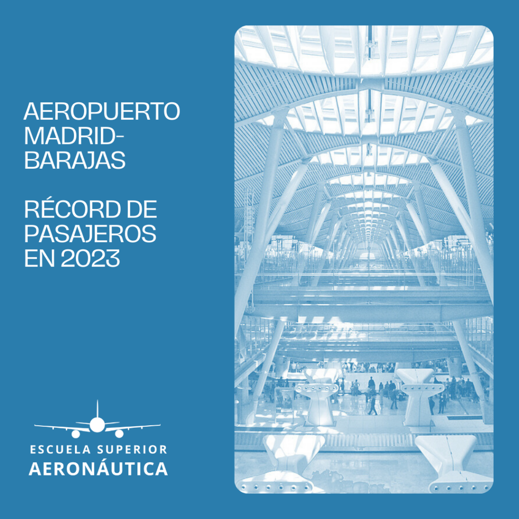 El Aeropuerto Adolfo Suárez Madrid-Barajas cierra 2023 con más de 60,2 millones de pasajeros, un 18,9% más que en 2022