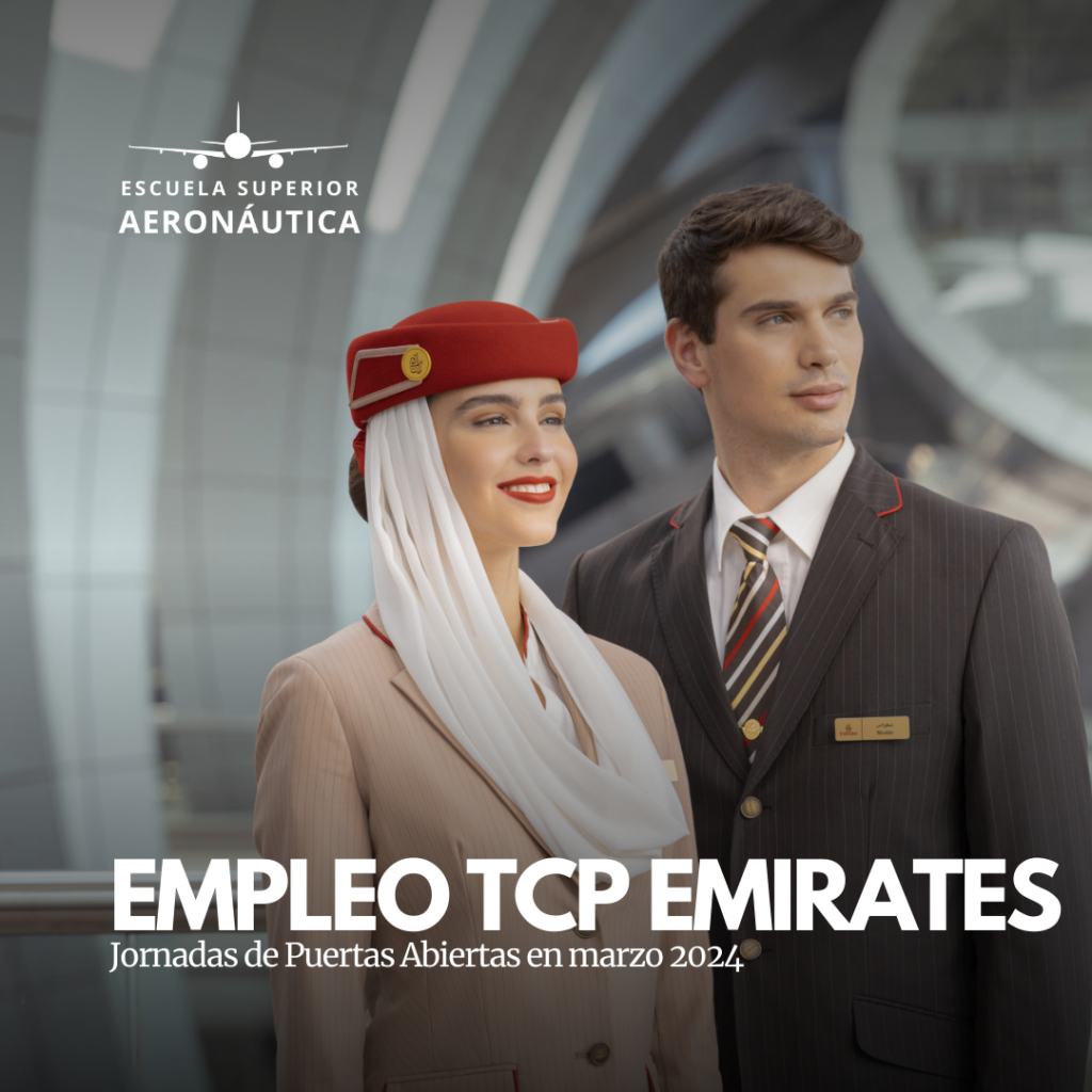 Oferta de empleo TCP: Emirates busca tripulantes de cabina en 11 ciudades de España durante marzo de 2024