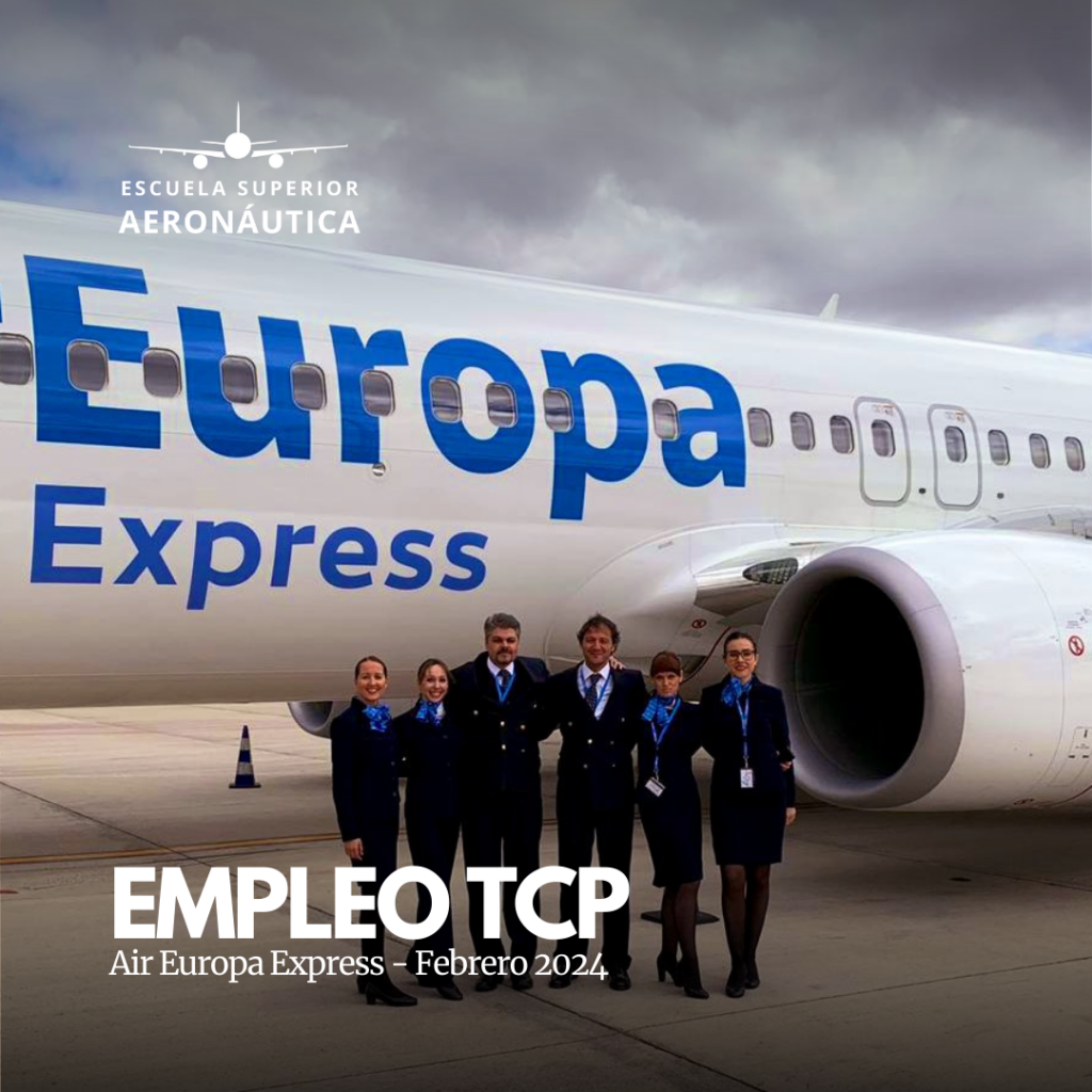 Oferta de empleo TCP: Air Europa Express busca auxiliares de vuelo TCP para su base en Madrid