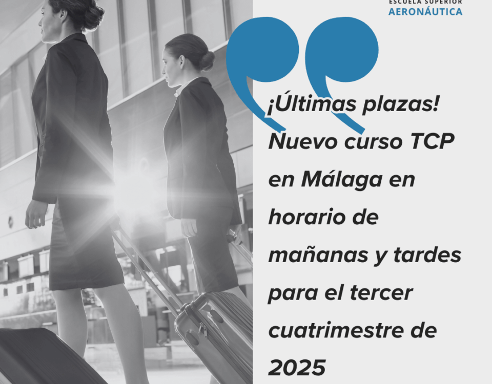 ¡Últimas plazas! Nuevo curso TCP en Málaga en horario de mañanas y tardes para el tercer cuatrimestre de 2025