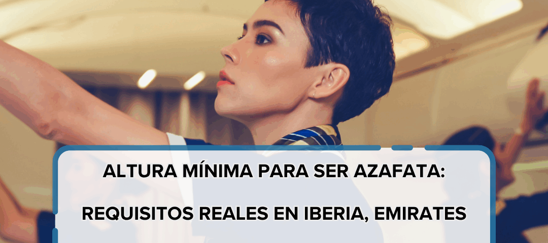 Altura mínima para ser azafata Requisitos reales en Iberia, Emirates y más