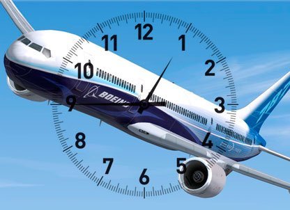 viaje en avion tiempo