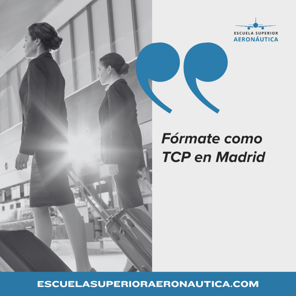 Trabaja viajando: Fórmate como Azafata o Azafato de Vuelo TCP en Madrid